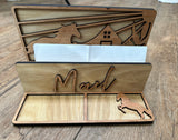 Horse and Barn themed mail holder