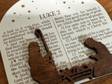 Luke 2 Bible Scripture Verses Nativity Christmas Ornament