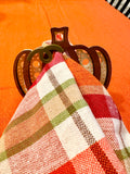 Pumpkin Lattice Napkin Rings - Set of 4