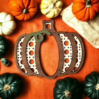 Pumpkin Lattice Napkin Rings - Set of 4