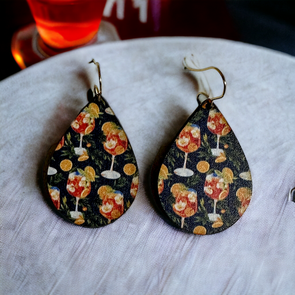 Aperol spritz Earrings