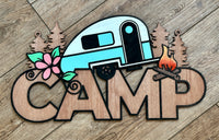 CAMP Sign, Camper Sign