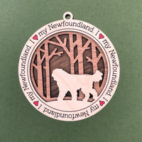 Dog Christmas Ornament - Newfoundland, Labrador Retriever, Mastiff, Golden Retriever