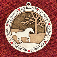 Horse Christmas Ornament - One Horse