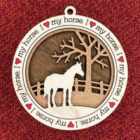 Horse Christmas Ornament - One Horse