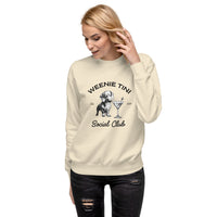 Weenie Tini Dachshund Martini Social Club - Unisex Premium Sweatshirt