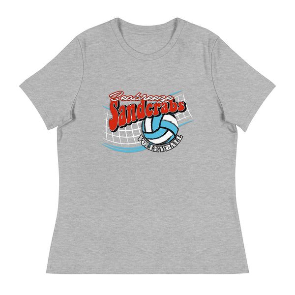 Seabreeze Volleyball Sandcrabs  - Women's Relaxed T-Shirt