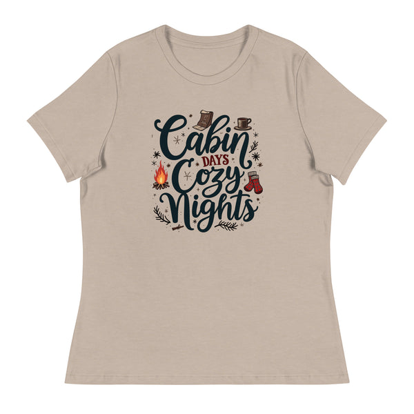 Cabin Days and Cozy Nights - Women's Relaxed T-Shirt