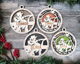 Hunting Christmas Ornament