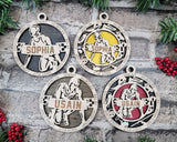 Track & Field Christmas Ornament