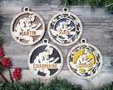 Jiu Jitsu Christmas Ornament