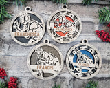 Wrestling Christmas Ornament