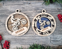 Motocross Christmas Ornament