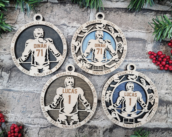 Hockey Christmas Ornament