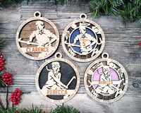 Field Hockey Christmas Ornament