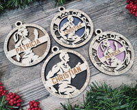 Cross Country Christmas Ornament