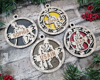 Track & Field Christmas Ornament