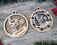 Motocross Christmas Ornament