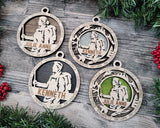 Hiking Christmas Ornament