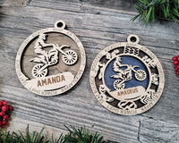 Motocross Christmas Ornament