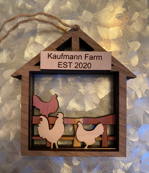 Chicken Farm Ornament