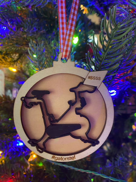 Spin Bike Ornament