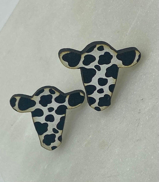 Cow Stud Earrings