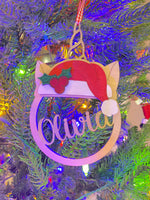 Personalized unicorn Ornament